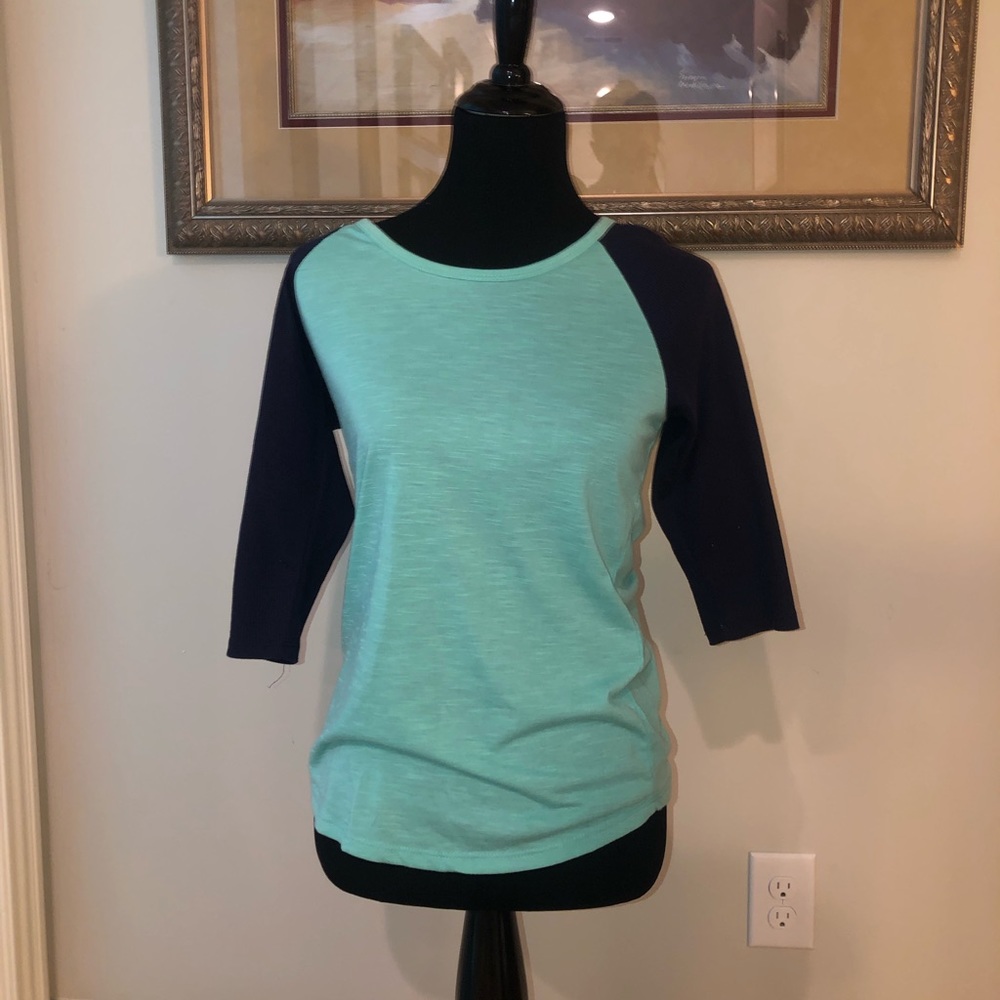 Rue21 Teal/Navy Baseball Tee